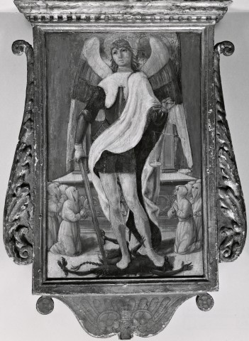 Hobbs, Sherley — St. Michael with kneeling worshippers. San Severino — insieme, retro